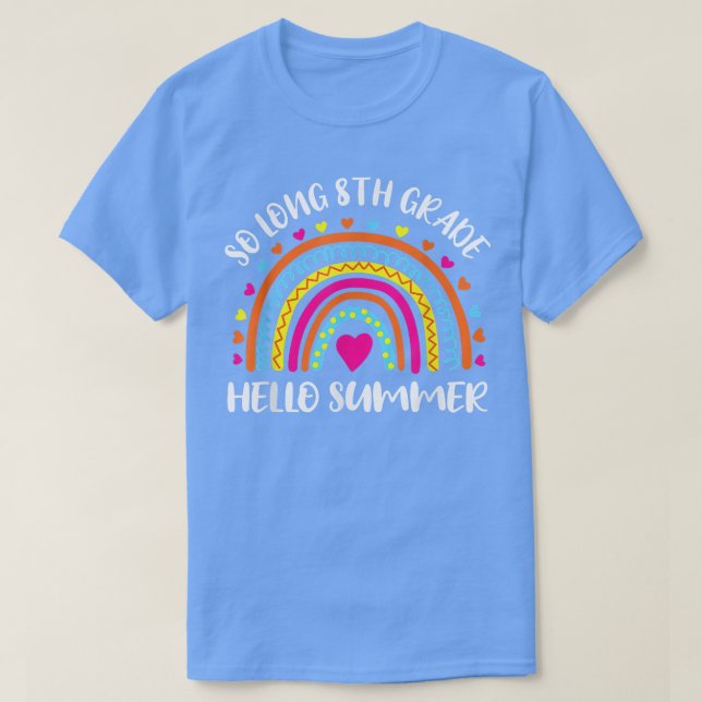 So Long 8th Grade Hallo Sommer Lehrer Schüler Kind T-Shirt (Design vorne)