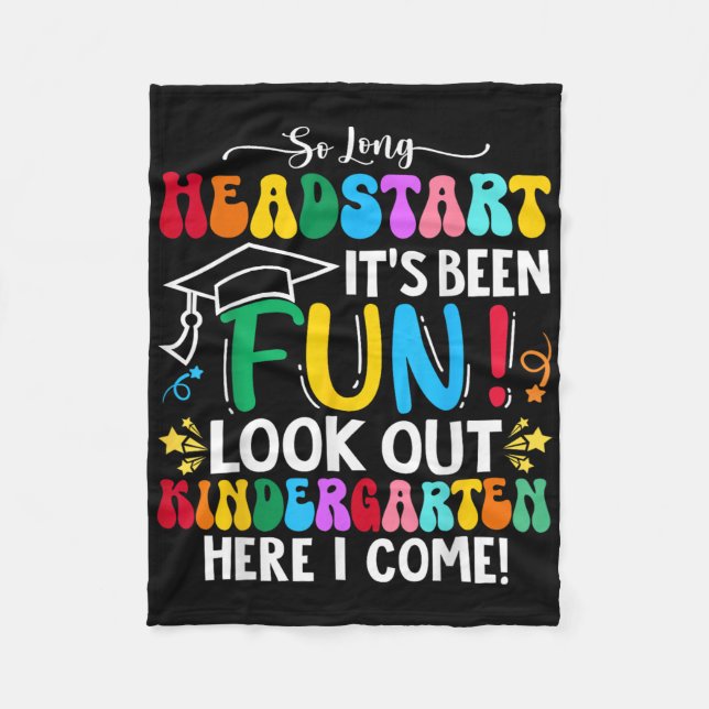 So Long Headstart Abschluss 2025 Kindergarten ihr Fleecedecke (Vorderseite)