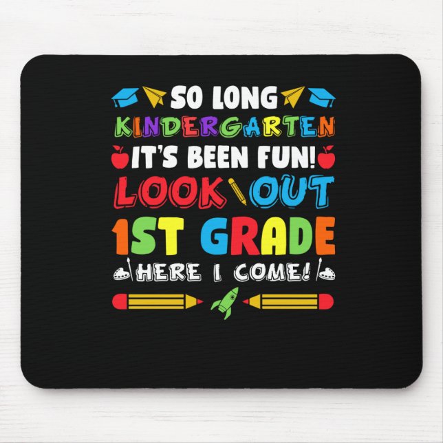 So Long Kindergarten 1. Klasse Mousepad (Vorne)