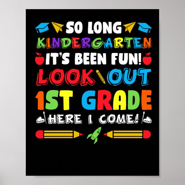 So Long Kindergarten 1. Klasse Poster (Vorne)