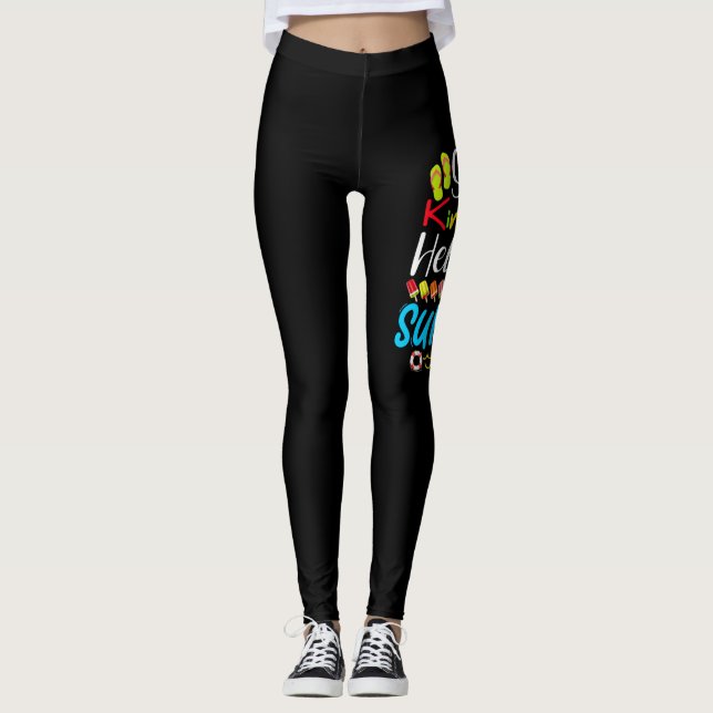 So Long Kindergarten Grad Hallo Sommer Leggings (Vorderseite)