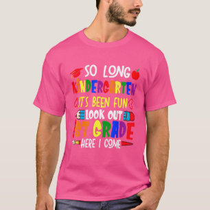 So Long Kindergarten Hallo 1. Klasse Kindergarten T-Shirt