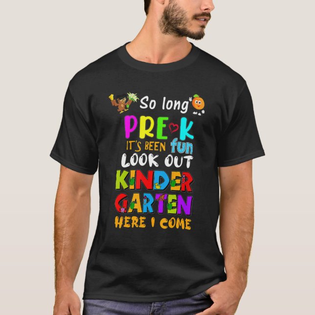 So Long Pre K Kindergarten 2022 Ich komme 1. Gr T-Shirt (Vorderseite)