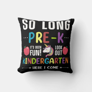 So Long Pre-K Kindergarten, jetzt geht's los Pre-k Kissen
