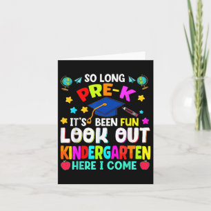 So Long Prek Abschluss Graduate Lehrer Kid Boy G Karte