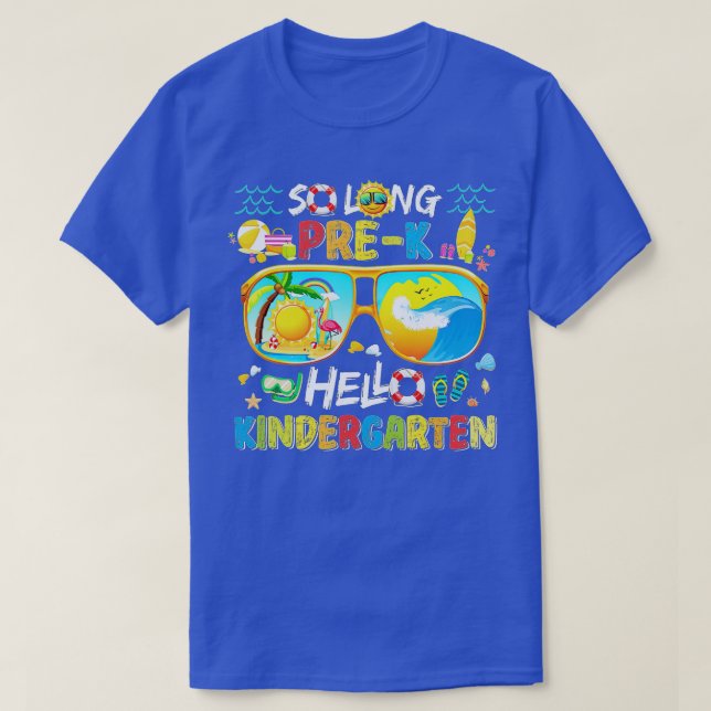 So Long Prek Hello Kindergarten Prek Abschluss Sc T-Shirt (Design vorne)
