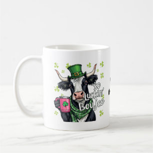 So Luckin' Boujee Retro St. Patrick's Day Kaffeetasse