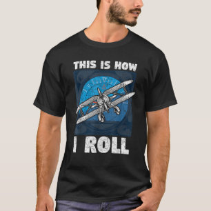 So mache ich den Luftverkehr fliegend Flugzeug lus T-Shirt