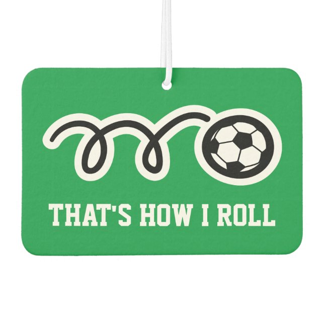So mache ich einen lustigen Fußball-Lufterfrischer Autolufterfrischer (Vorderseite)