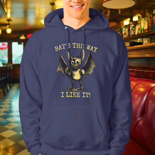 So mag ich's! Fledermaus-Hoodie Hoodie