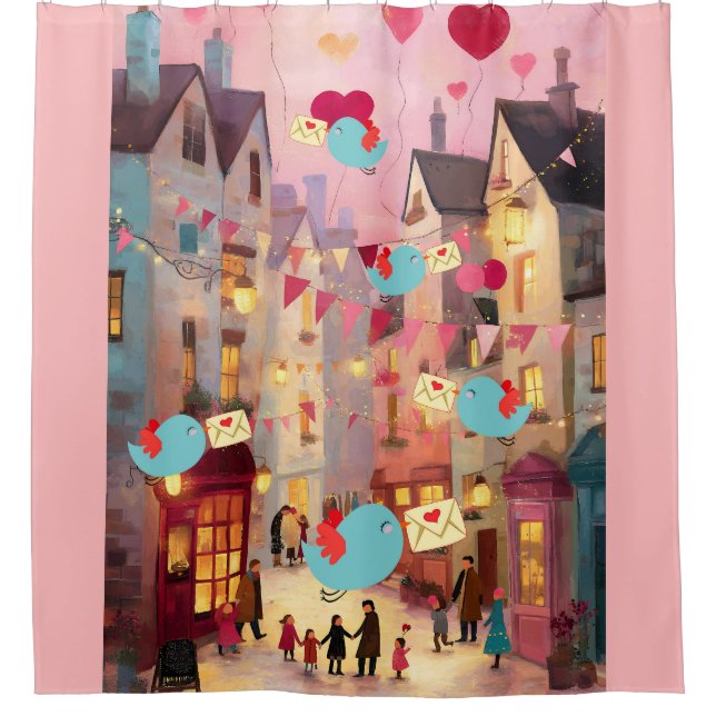 SO MANY VALENTINES FOR DELIVERY DUSCHVORHANG (Vorderseite)