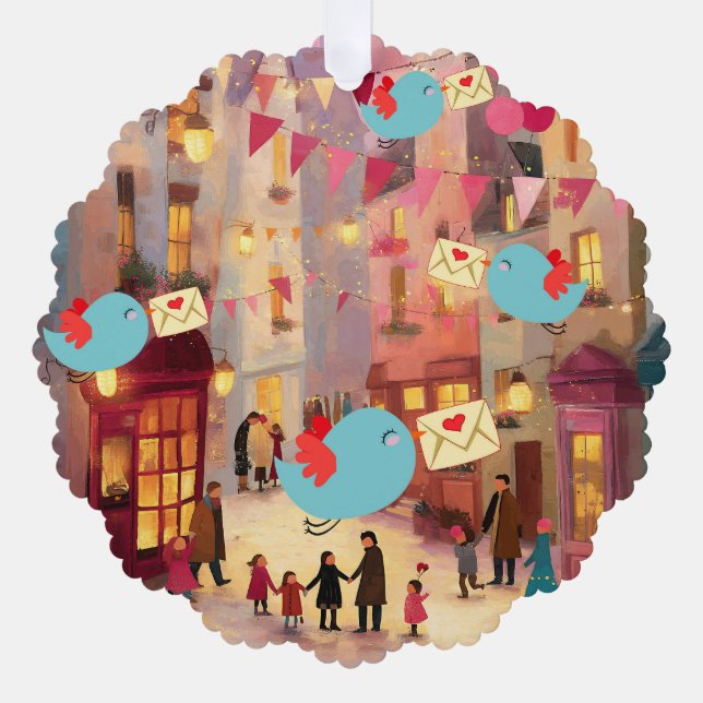 SO MANY VALENTINES FOR DELIVERY ORNAMENT KARTE (Vorderseite)