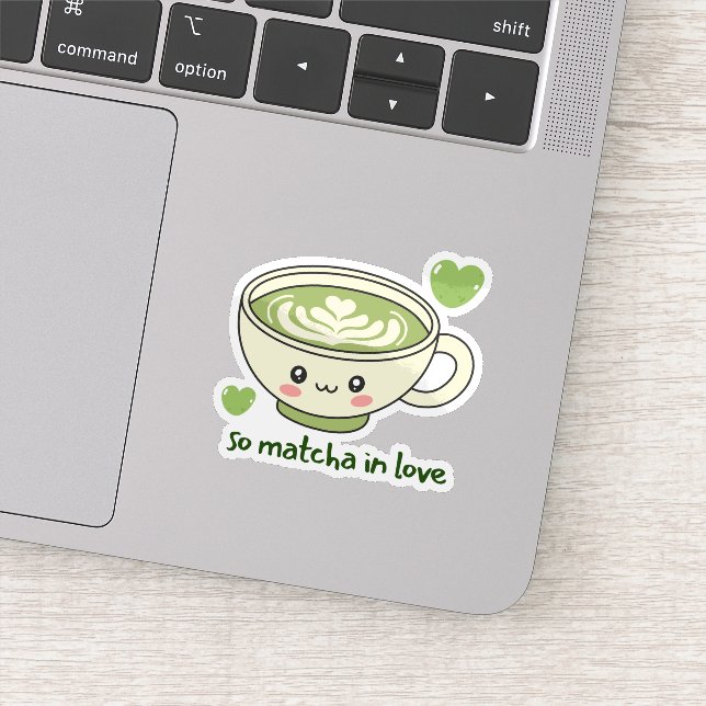 So Matcha In Love Süß Aufkleber (Detail)