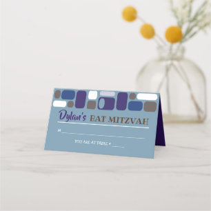 SO MOD Bar Bat Mitzvah Sitzescortkarte Platzkarte