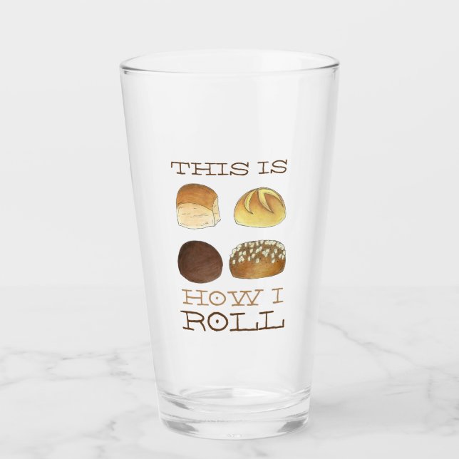 So nehme ich Brötchen Brötchengebäck Glas (Vorderseite)