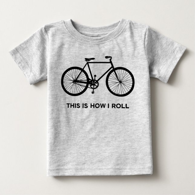 So nehme ich das Fahrrad Baby T-shirt (Vorderseite)