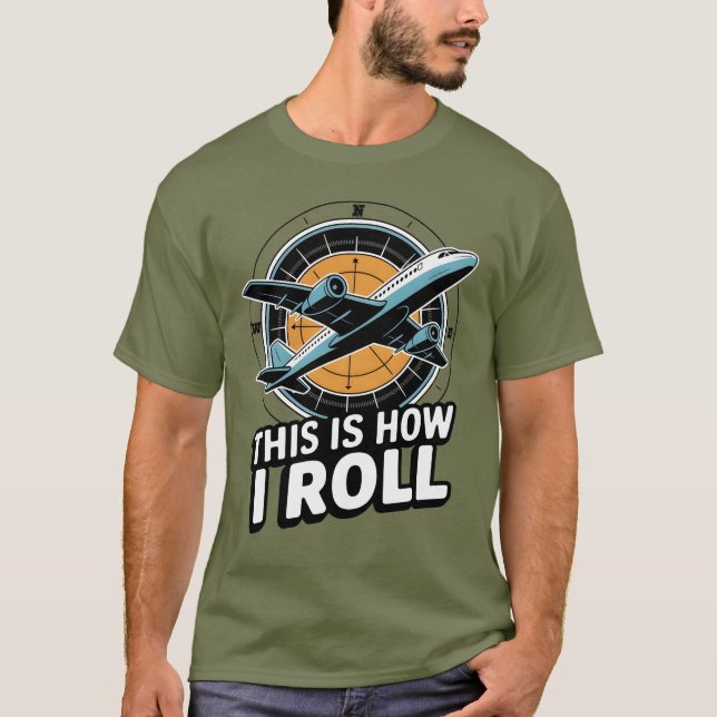 So nehme ich das Flugzeug Pilot Aviation Cockpit T-Shirt (Vorderseite)