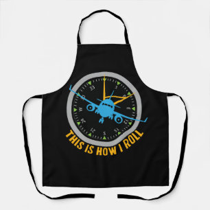 So nehme ich die Luftfahrt des Shirts Pilot Schürze