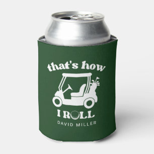 So nehme ich Golf Cart Golfer Vater Dosenkühler