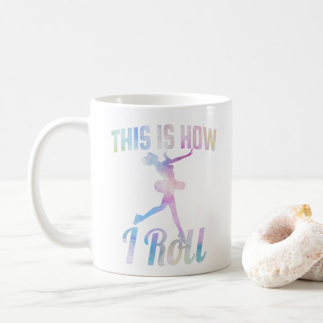 So nehme ich Ice-Skaten Kaffeetasse (Mit Donut)