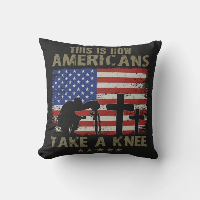 So nehmen Amerikaner das Knie Kissen (Vorderseite)
