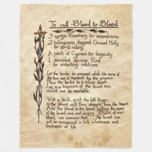 So nennen Sie Blut zu Blut Fleecedecke