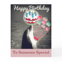 So Niedlich Happy Birthday Dolphin Balloon Kunstka