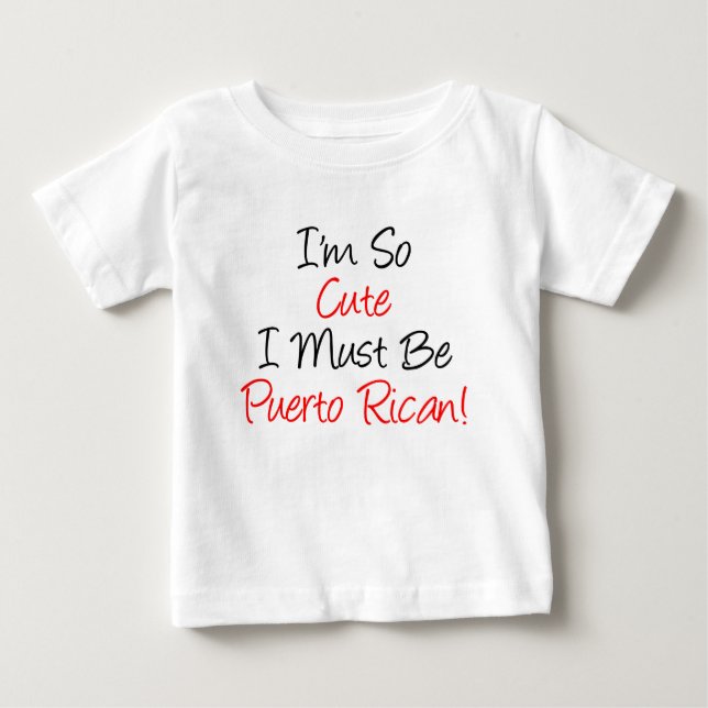 So Niedlich muss Puerto Rico Baby T-shirt (Vorderseite)
