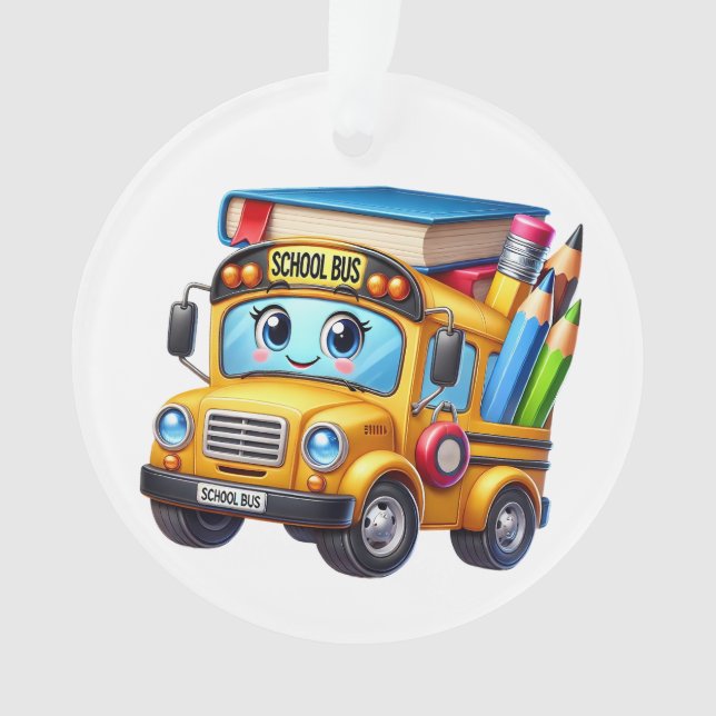 SO NIEDLICH School Bus Ornament (Vorderseite)