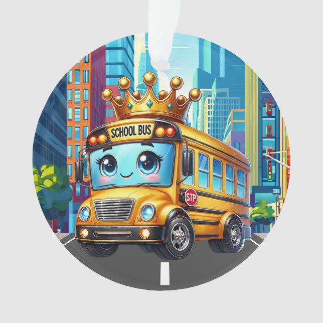 SO NIEDLICH School Bus Ornament (Vorderseite)