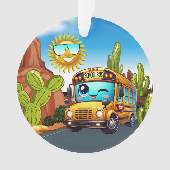 SO NIEDLICH School Bus Ornament (Vorderseite)