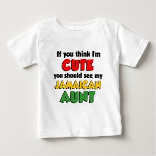 So Niedliche jamaikanische Tante Baby T-shirt