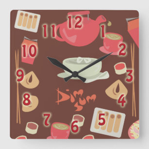 So niedliche und schwache Summe! Quadratische Wanduhr