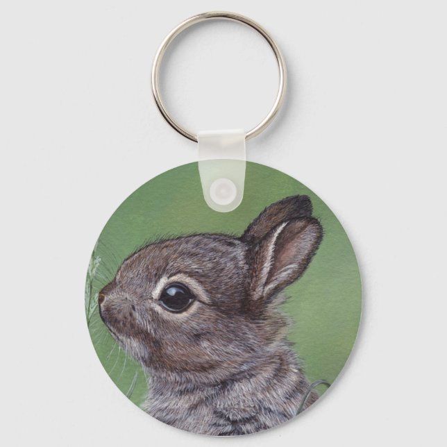 So Niedlicher Kaninchen-Hasen-Schlüsselanhänger Schlüsselanhänger (Vorderseite)