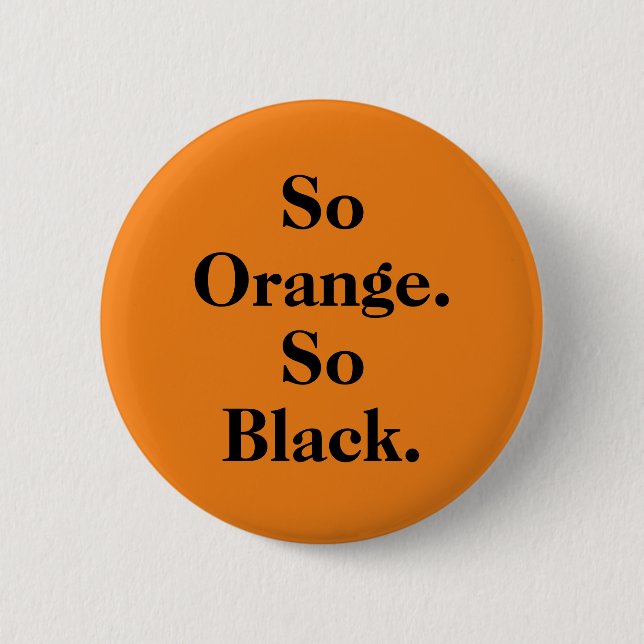 "So orange. Themenorientierter Knopf des so Button (Vorderseite)
