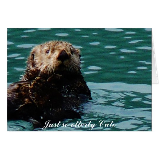 So Otterly niedliches Seeotter notecard Karte