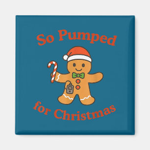 So Pumped Weihnachts-Gingerbread Diabetes Magnet
