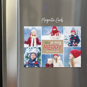 So richtig frohe Weihnachten 6 Foto Magnetischer W Magnetkarte