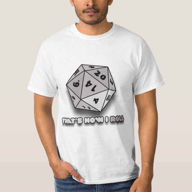 So Roll d20 T-Shirt (Vorderseite)