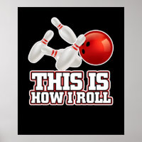 So Roll ich Bowling Bowler Funny Geschenk