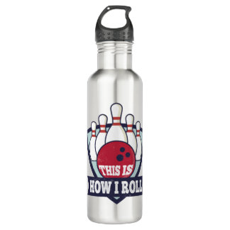 So Roll ich Funny Bowling Team Bowlers Geschenk Edelstahlflasche