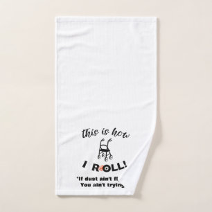 "So Roll ich!" Laufrad (Spaß) Handtuch