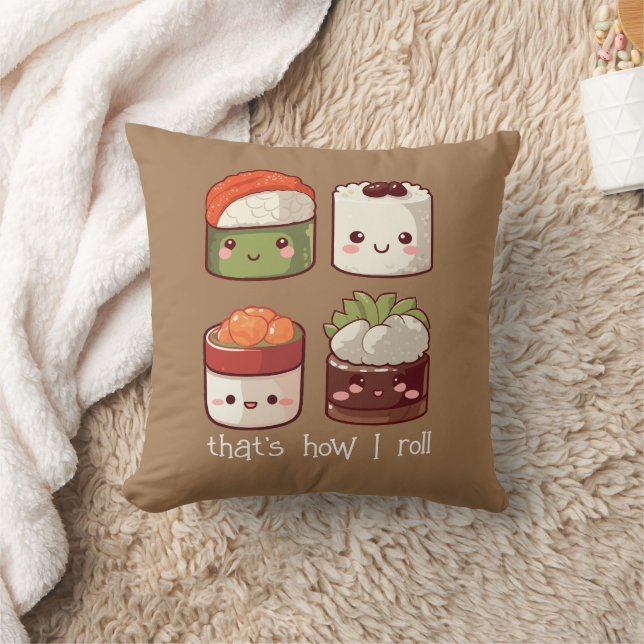 So Roll ich Niedlich Kawaii Sushi Kissen (Decke)