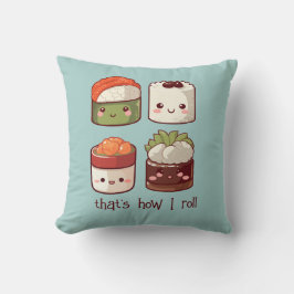So Roll ich Niedlich Kawaii Sushi Kissen