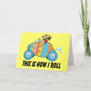 So Roll ich Osterhasen Feiertagskarte