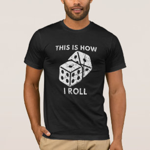 So Roll ich Party Gambler Vintag Casino di T-Shirt