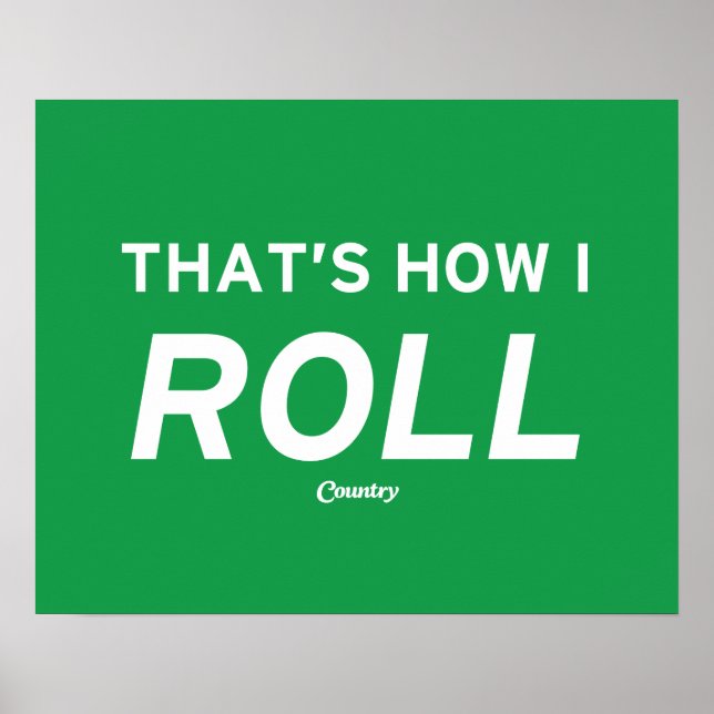 So Roll Poster (Vorne)