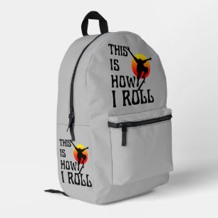 So rolle ich bedruckter rucksack