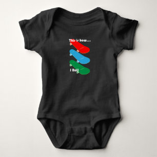 So rolle ich Design - Baby Jersey Bodysuit Strampler