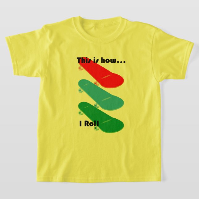 So rolle ich Design - Girls' Basic T - Shirt (Ablage )